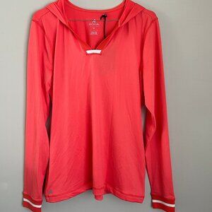 ANTINGUA Apparel NWT Women’s Golf "Central Polo" L/S Hooded Golf Shirt